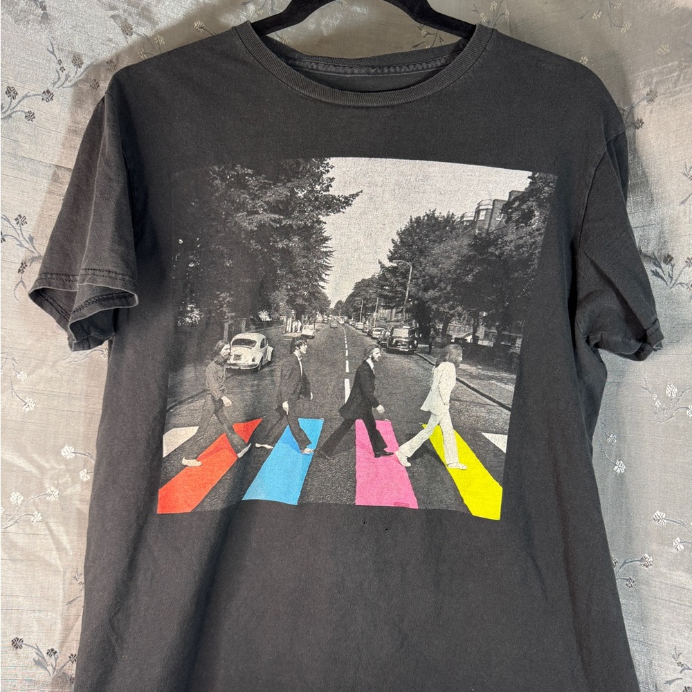 The Beatles Black Abbey Road Short Sleeve Tee